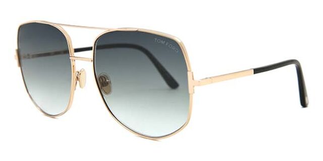 Tom Ford FT0783 LENNOX 28B Pilot Gold Sunglasses  display picture 3