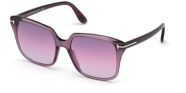 Tom Ford FT0788 Faye-02 Shiny Transparent Violet Sunglasses New Authentic Tom Ford Faye FT0788-81Z-56 Square Sunglasses  main image 4