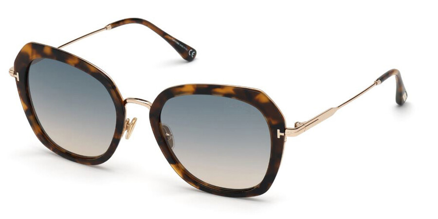 Tom Ford FT0792 KENYAN 55P Sunglasses Colorful Havana/Gold |  SmartBuyGlasses Canada