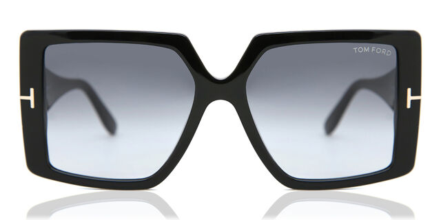 Tom Ford FT0790 QUINN 01B Square Glossy Black Sunglasses  display picture 1
