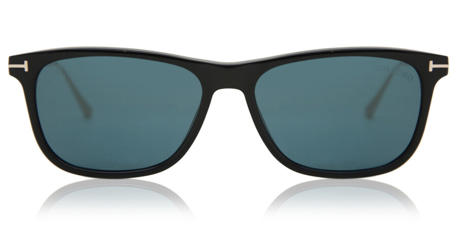 Tom Ford FT0813 CALEB 01V Sunglasses Shiny Black | SmartBuyGlasses UK