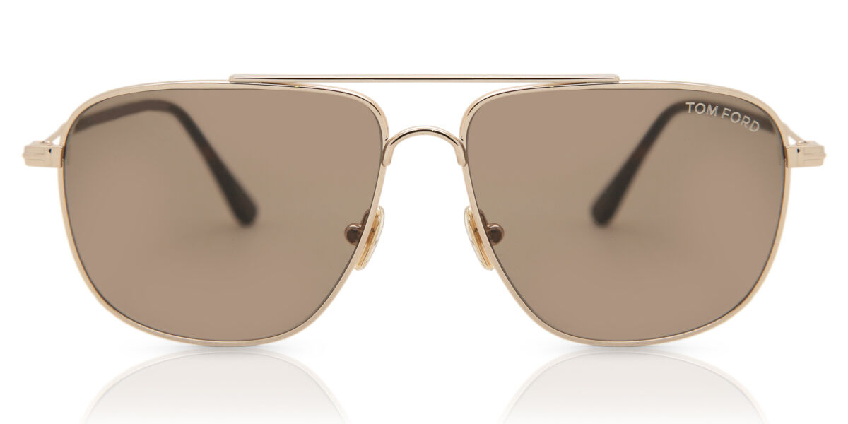 Tom Ford FT0815 LEN 28E Sunglasses in Shiny Rose Gold | SmartBuyGlasses USA