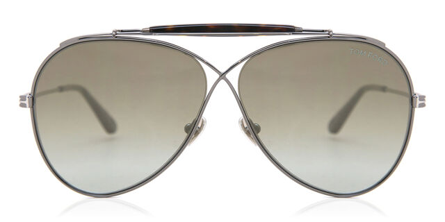 New Authentic TOM FORD FT0818 pilot-frame metal sunglasses Tom Ford Holden Brown Gradient Pilot Unisex Sunglasses  main image 2