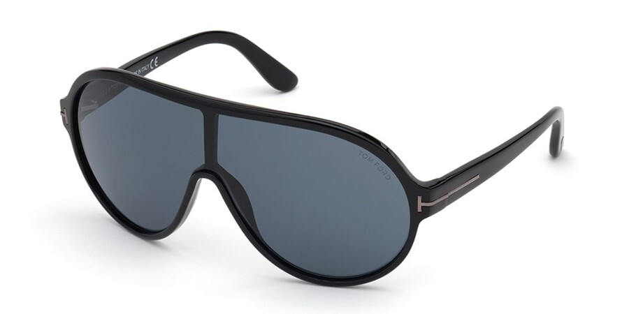 Tom Ford FT0814-N BRENTON 01A Sunglasses Shiny Black | VisionDirect  Australia