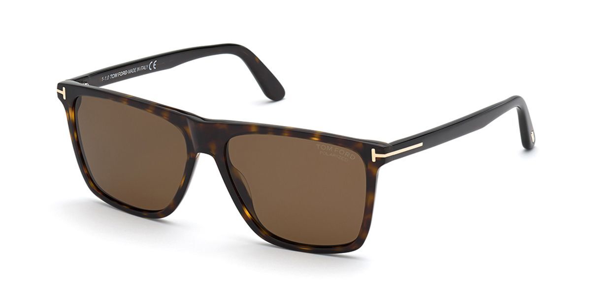 Tom Ford FT0832 Fletcher Polarized 52H Sunglasses Dark Havana |  VisionDirect Australia