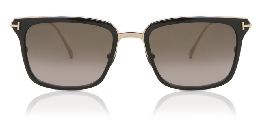 Tom Ford FT0831 HAYDEN 01K Sunglasses Shiny Black | SmartBuyGlasses India