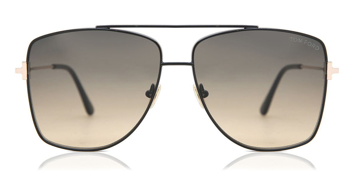 Tom Ford FT0838 REGGIE 01B Sunglasses Shiny Black | VisionDirect Australia