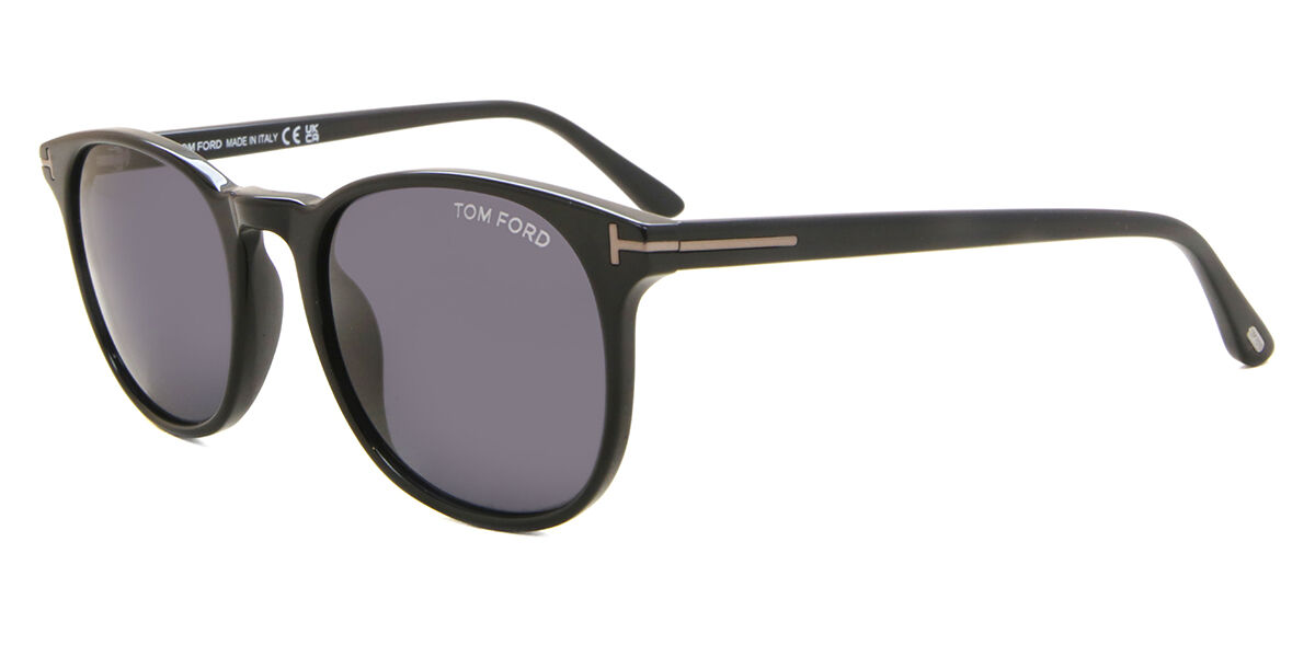 Tom Ford FT0858-N ANSEL 01A スクエア Shiny Black サングラス
