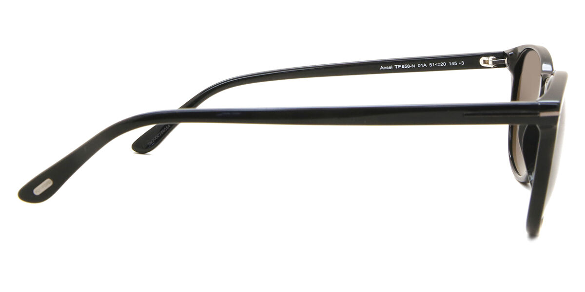 Tom Ford FT0858-N ANSEL 01A スクエア Shiny Black サングラス