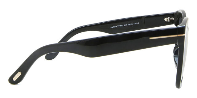 Tom Ford FT0870 WALLACE 01B Butterfly Shiny Black Sunglasses  display picture 3
