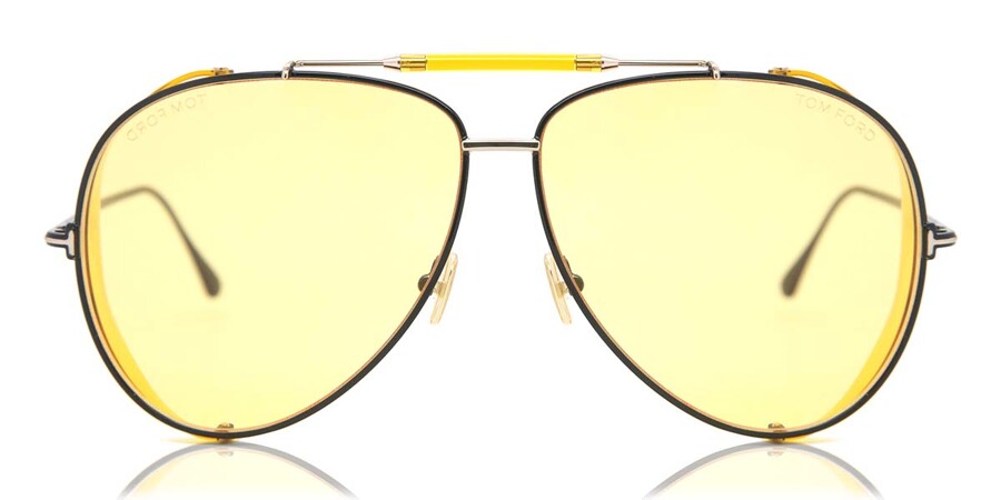 Tom Ford FT0900 JACK-02 01E Sunglasses Black Pink Yellow | VisionDirect  Australia