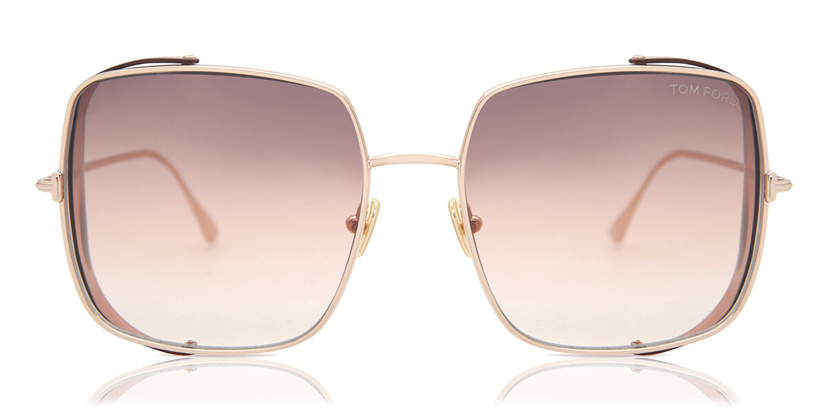 Tom Ford FT0901 TOBY-02 28F Sunglasses Gold Pink | SmartBuyGlasses UK