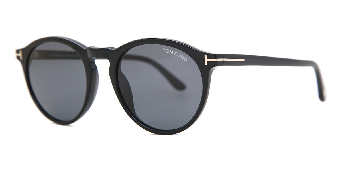 Tom Ford FT0904 AURELE 01A Oval Black Sunglasses | SmartBuyGlasses