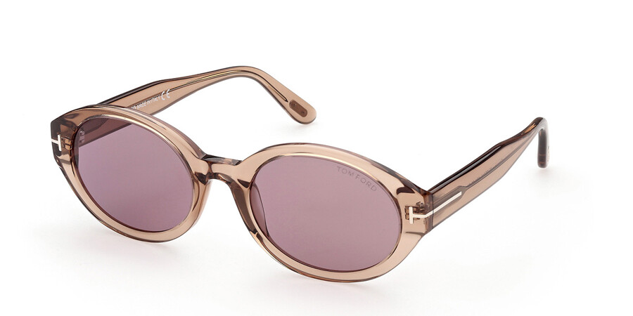 Tom Ford FT0916 GENEVIEVE-02 45Y Sunglasses Transparent Brown |  SmartBuyGlasses UK