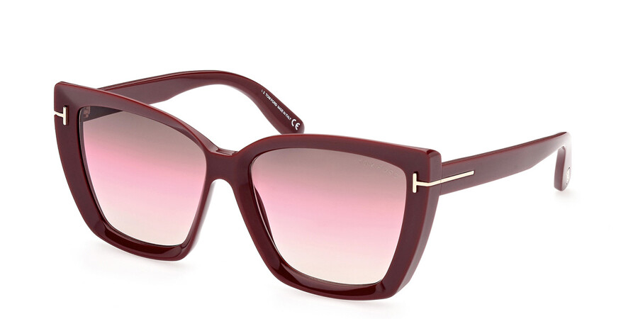 Tom Ford FT0920 SCARLET-02 69F Sunglasses Burgundy | VisionDirect Australia