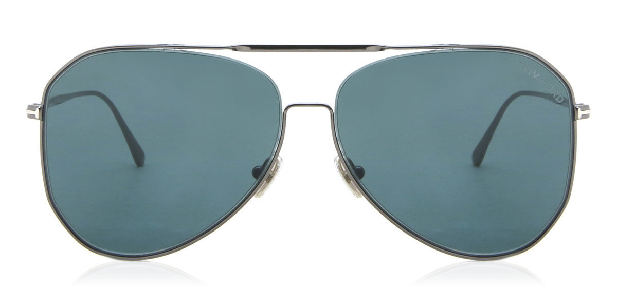 Tom Ford FT0853 CHARLES-02 12V Sunglasses in Shiny Dark Silver |  SmartBuyGlasses USA