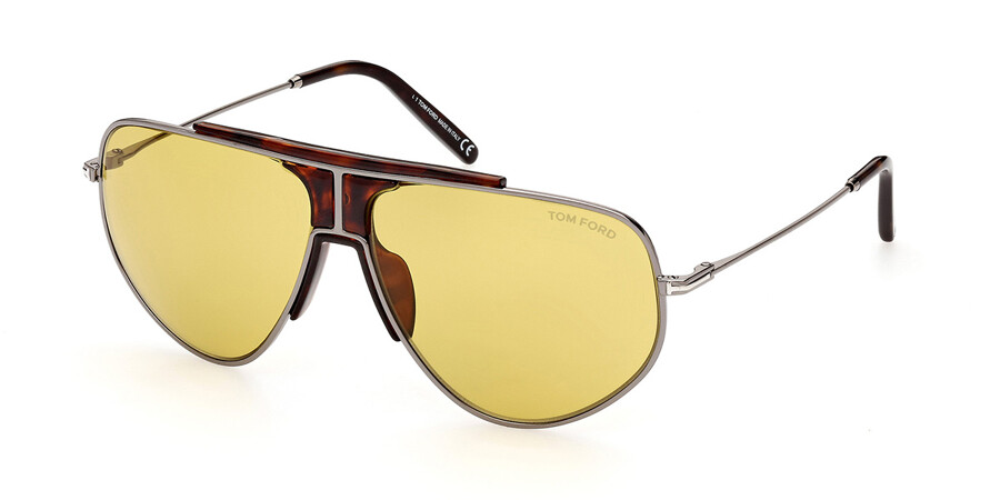 Tom Ford FT0928 ADDISON 12E Sunglasses Ruthenium Grey | SmartBuyGlasses UK