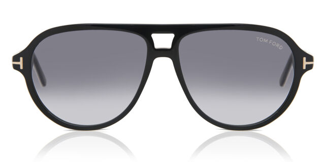 Tom Ford FT0932 JEFFREY 01B Pilot Shiny Black Sunglasses  display picture 1