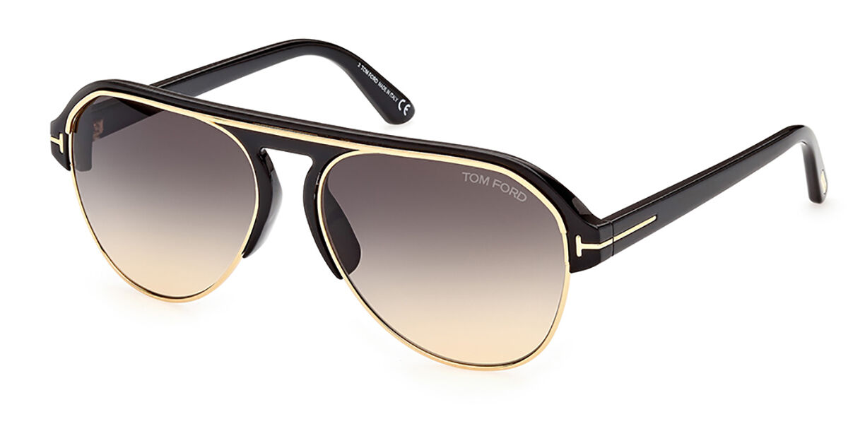 Tom Ford FT0929 MARSHALL 01B Sunglasses Shiny Black | SmartBuyGlasses India