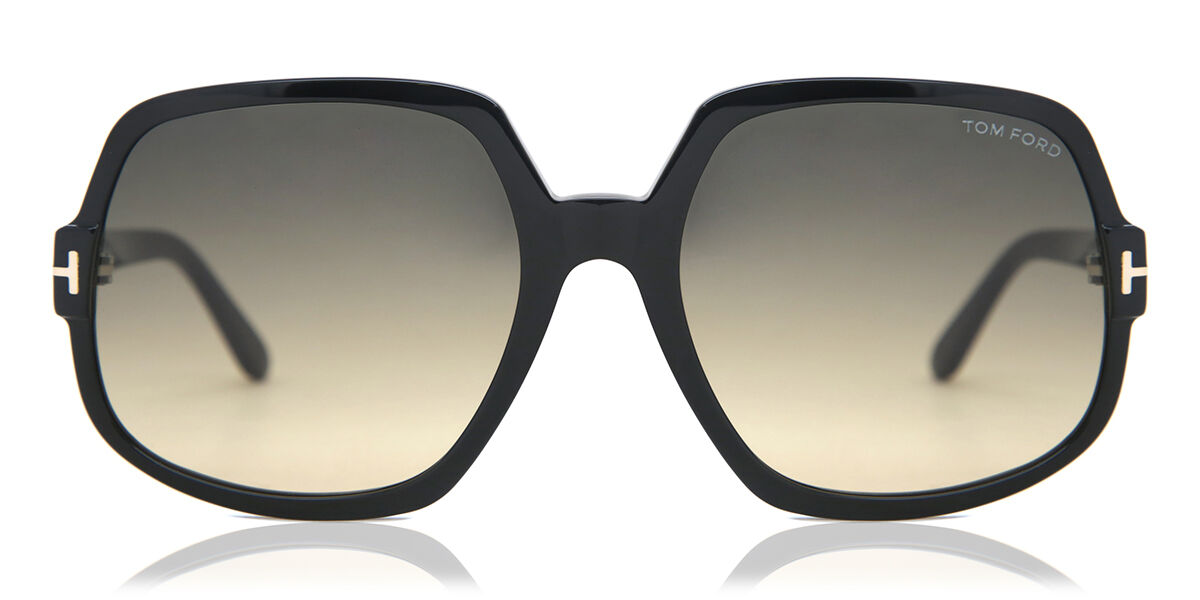 Étui à Lunettes De Soleil Tom Ford - Modèle Leila FT 222 08B - Métal Fumé - Neuf Dans Sa Boîte D'origine