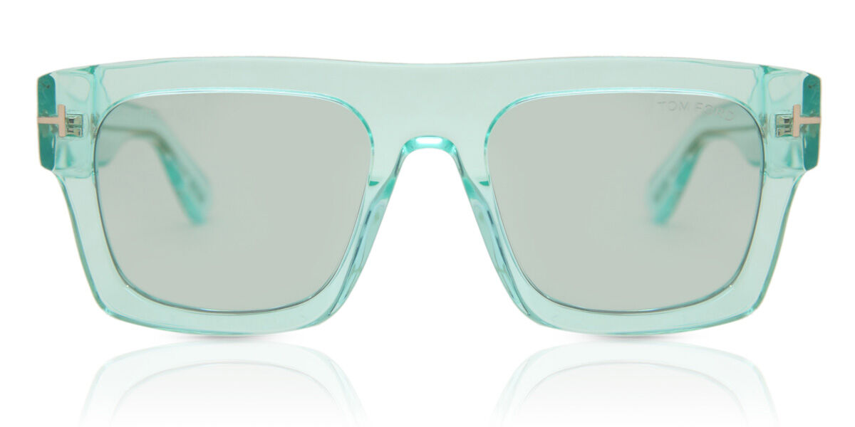 Tom Ford FT0711 FAUSTO 84V Sunglasses in Transparent Azure Blue |  SmartBuyGlasses USA