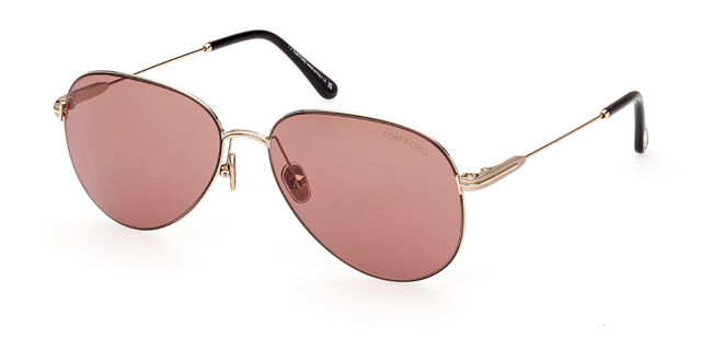 Tom Ford FT0993 PORSCHA 32E Pilot Rose Gold Sunglasses  display picture 3