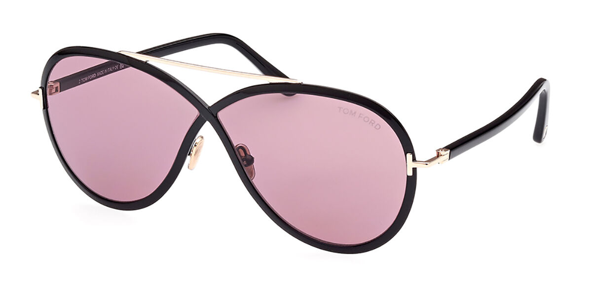 Tom Ford FT1007 RICKIE 01Y Sunglasses in Shiny Black | SmartBuyGlasses USA