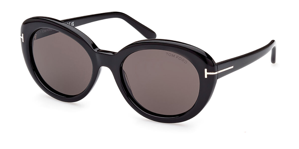 Tom Ford FT1009 LILY-02 01A Sunglasses Shiny Black | VisionDirect Australia