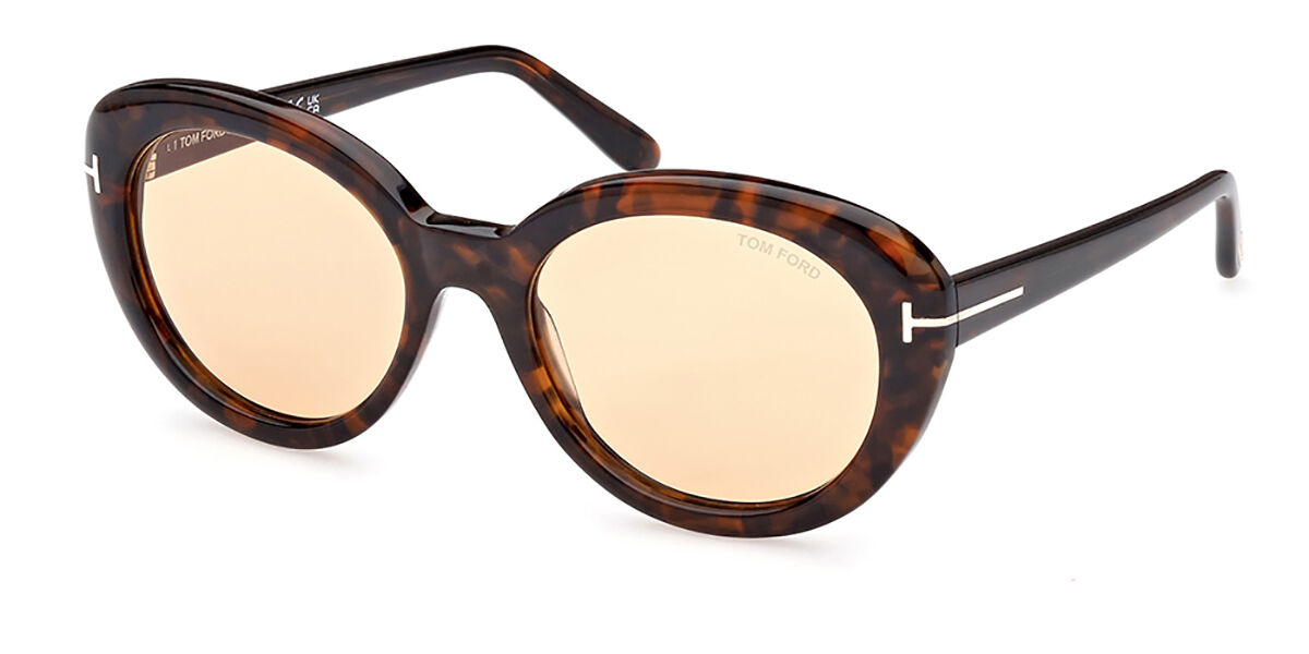 Tom Ford FT1009 LILY-02 52E Óculos De Sol Feminino Tortoiseshell