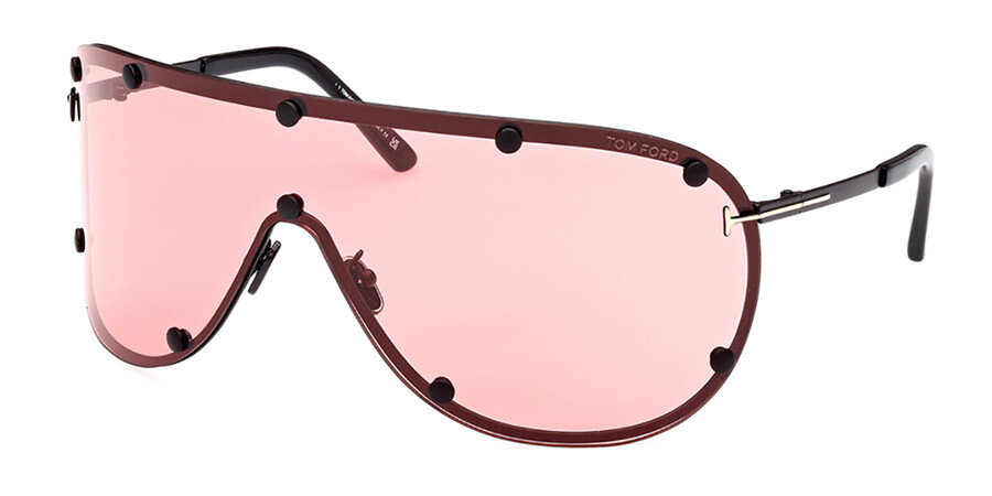 Tom Ford FT1043 KYLER 02S Sunglasses Burgundy Red | VisionDirect Australia