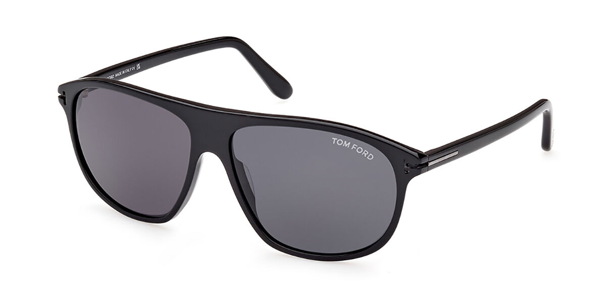 Photos - Sunglasses Tom Ford FT1027-N PRESCOTT 01A Men's  Black Size 60 
