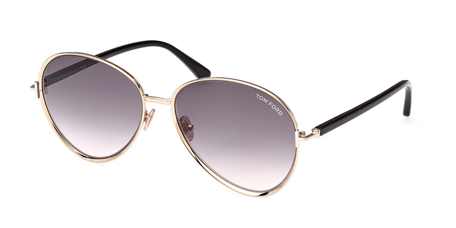 Tom Ford FT1028 RIO 28B Sunglasses Shiny Rose Gold | SmartBuyGlasses India