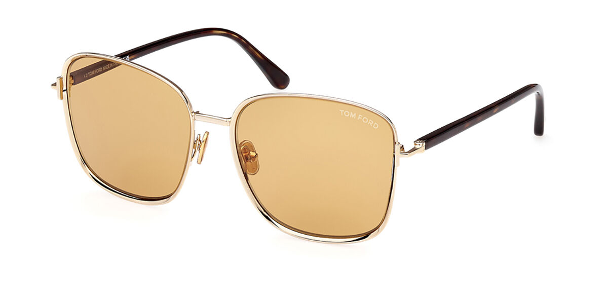 Tom Ford FT1029 FERN 28B Sunglasses Shiny Rose Gold | VisionDirect ...