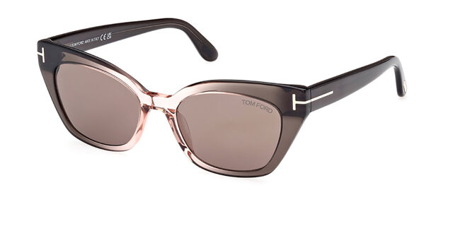 Tom Ford FT1031 JULIETTE 20J Cat Eye Transparent Dark Grey  display picture 2