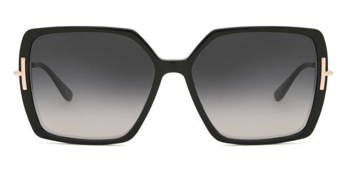 Tom Ford FT1194 AURORA 01A Square Shiny Black Sunglasses  display picture 3