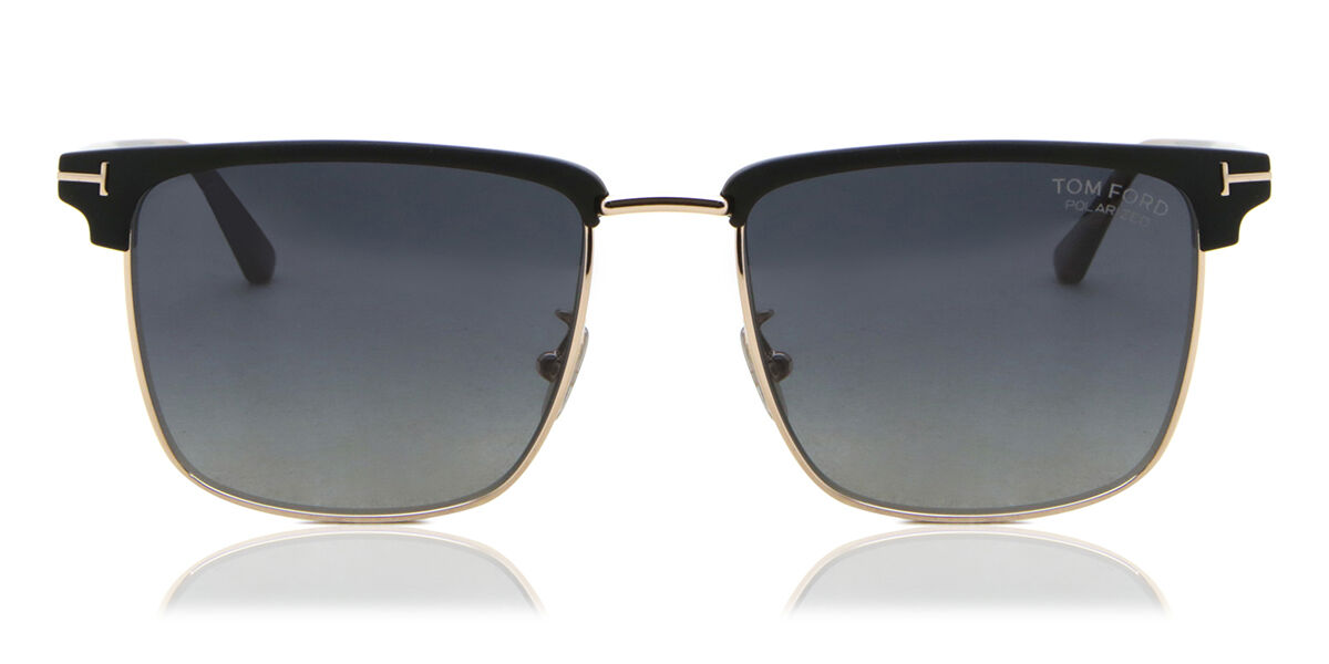 Tom Ford Ft0997 H Hudson 02 Polarized 02d Sunglasses Matte Black Visiondirect Australia 