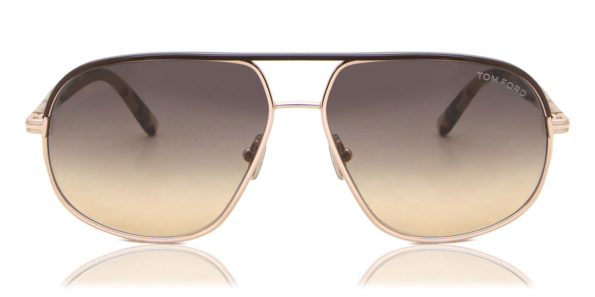 Tom Ford FT1019 MAXWELL 28F Sunglasses in Brown Rose Gold ...