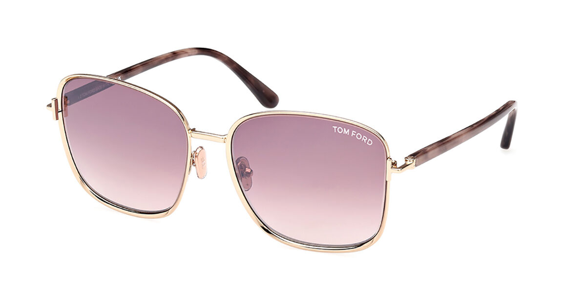 Photos - Sunglasses Tom Ford FT1029 FERN 28Z Women’s  Gold Size 57 