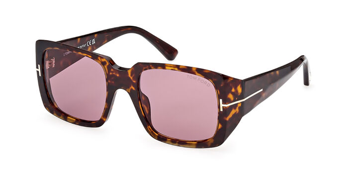 Tom Ford FT1035 RYDER-02 01V Square Shiny Black Sunglasses  display picture 3