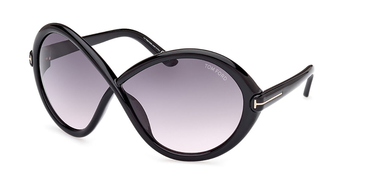 Photos - Sunglasses Tom Ford FT1070 JADA 01B Women’s  Black Size 68 