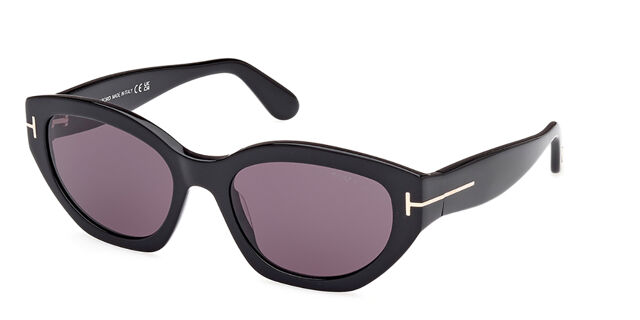 Tom Ford FT1086 PENNY 01A Cat Eye Shiny Black Sunglasses  display picture 1