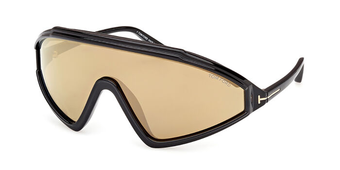 Tom Ford FT1043 KYLER 02A Single Lens Matte Black Sunglasses  display picture 2