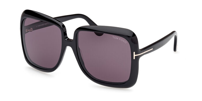 Tom Ford FT0992 DELPHINE-02 01B Oversized Shiny Black  display picture 1