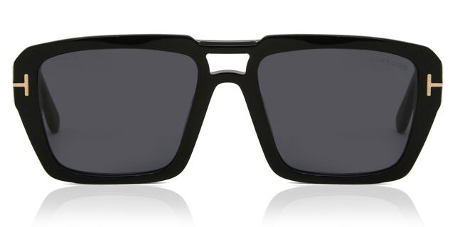 Tom Ford FT1153 REDFORD 01A Pilot Shiny Black Sunglasses  display picture 1