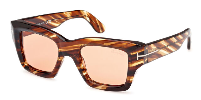 Tom Ford FT1154 ILIAS 55E Square Striped Dark Tortoise  display picture 3
