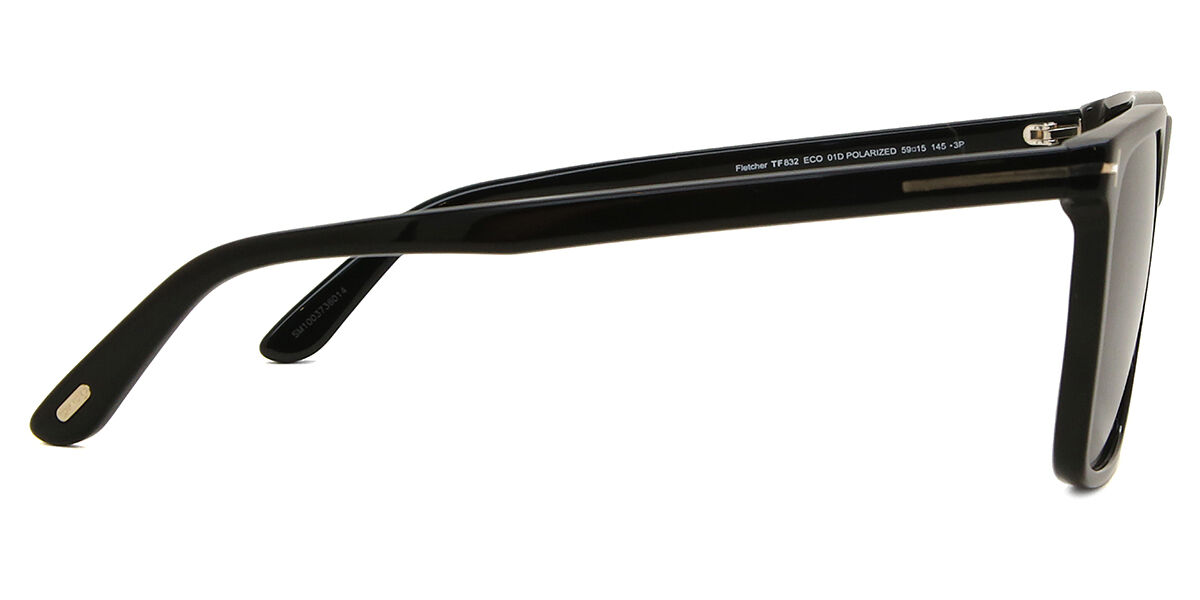 Tom Ford FT0832 Fletcher Polarized 01D Shiny Faded Black