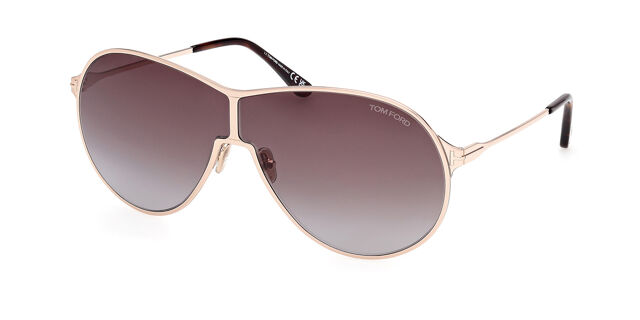 Tom Ford FT1174 GAIA 28K Oversized Shiny Rose Gold  display picture 1