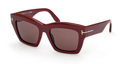 Tom Ford Burgundy Designer Sunglasses | SmartBuyGlasses