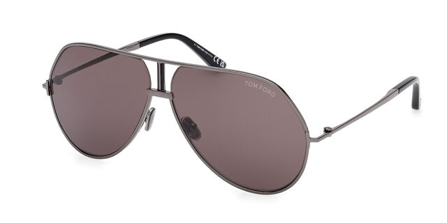 Tom Ford Rickie Tom Ford Rickie Sunglasses FT1007 01A Shiny Black / Gold  main image 4