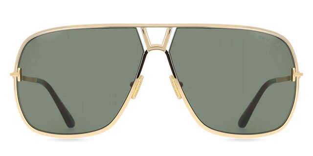 Tom Ford FT1204 STAVROS 30N Pilot Shiny Deep Gold Sunglasses  display picture 2